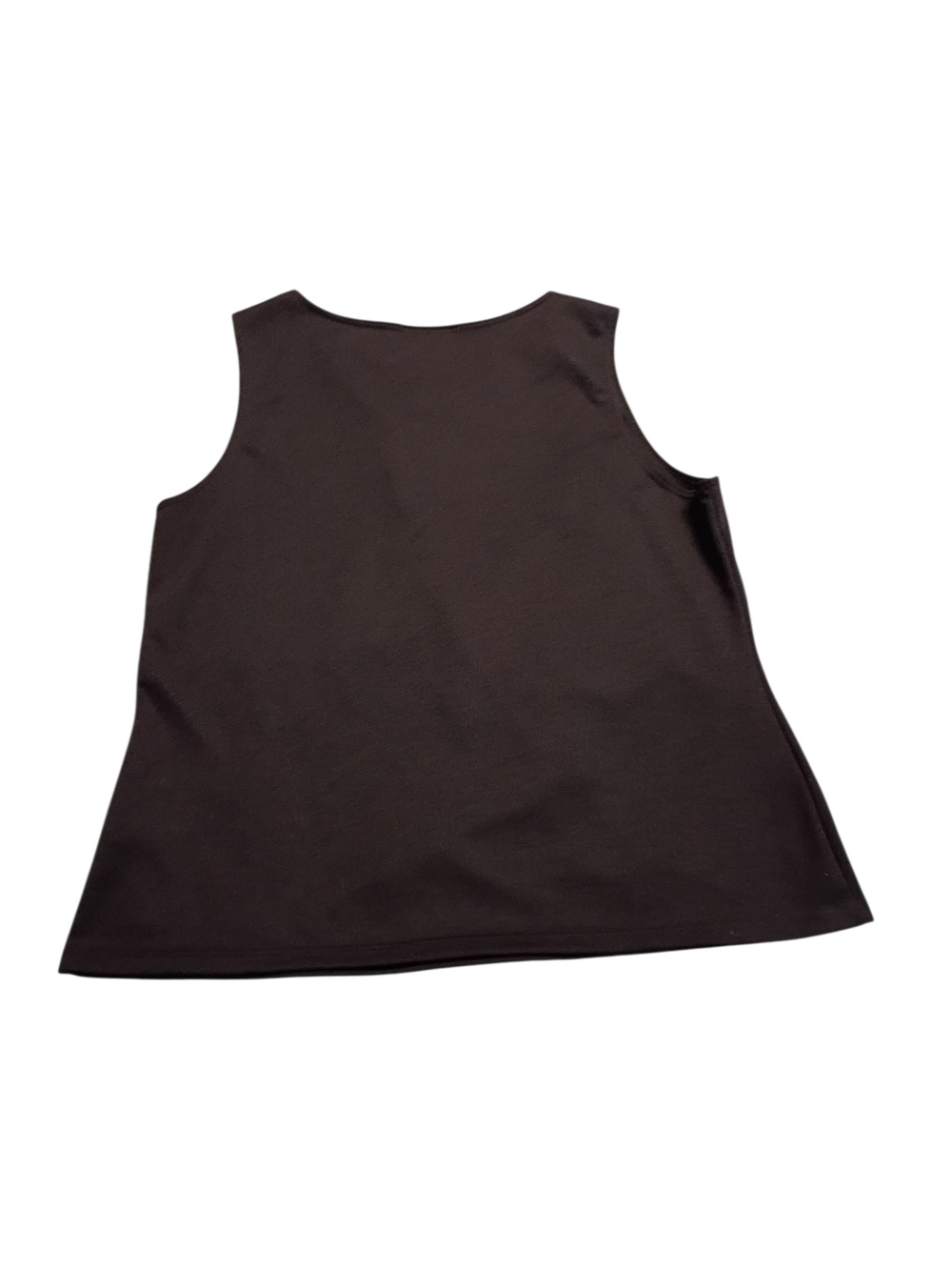 EUC 2/$10 Notations Sleeveless Black Tank Top XL